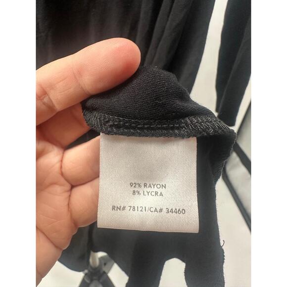 EILEEN FISHER Black Long Sleeve Loose Fit Turtleneck Dress Size Petite Medium - Picture 4 of 5